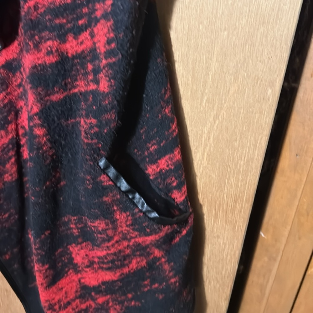 INC brand, black and‎ red knit, rap style blazer. - Picture 8 of 10